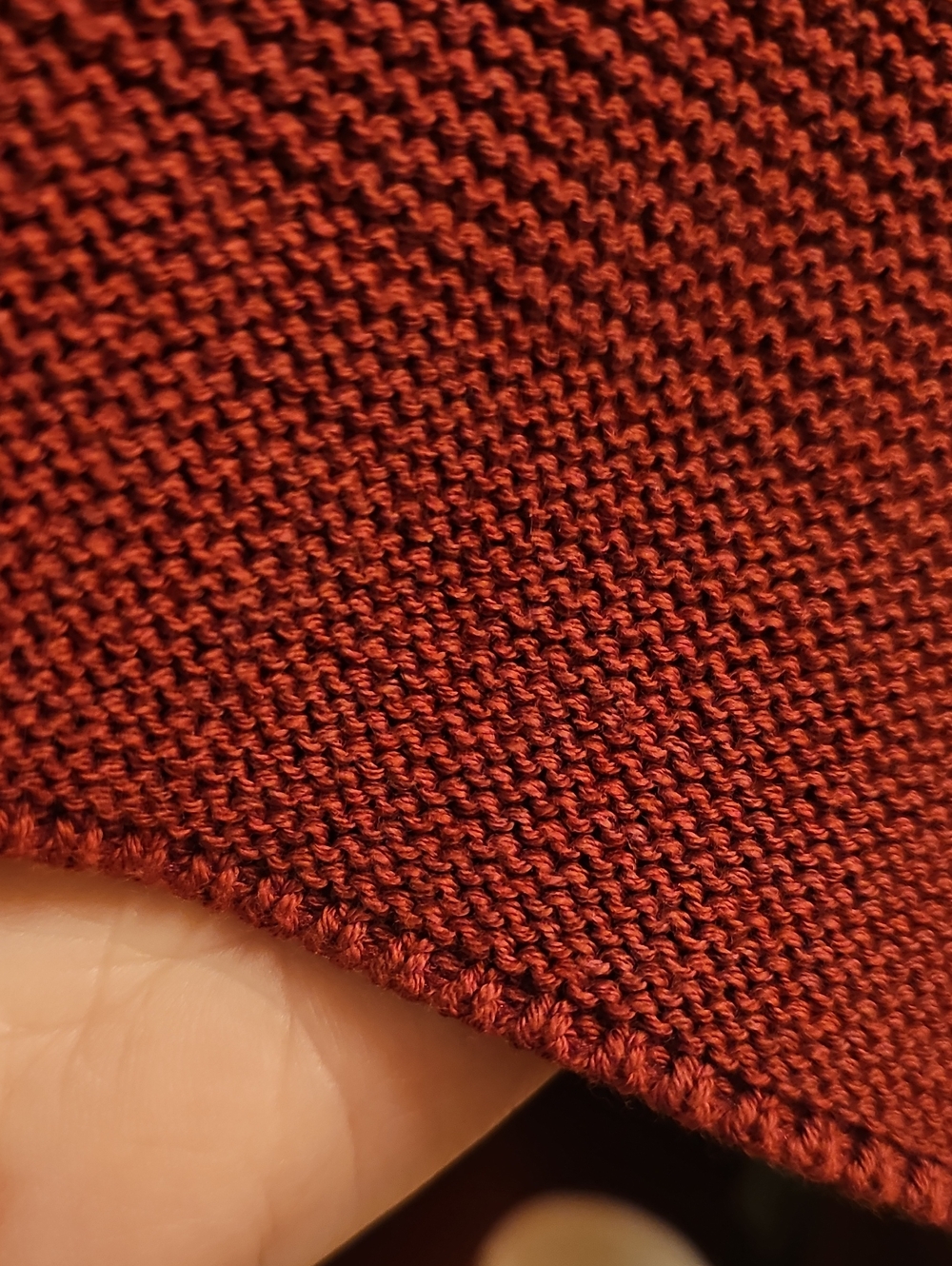 MINIMUM Ribbed Mock Neck Sweater - Rust - Picture 5 of 10